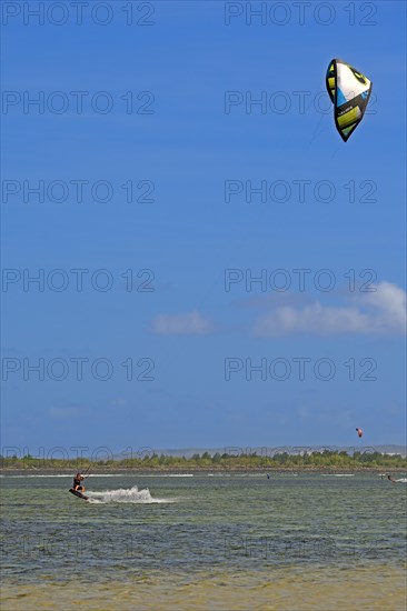 Kite surfers on Sanur beach