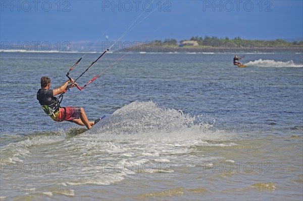 Kite surfers on Sanur beach