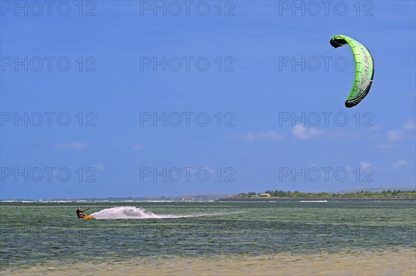 Kite surfers on Sanur beach