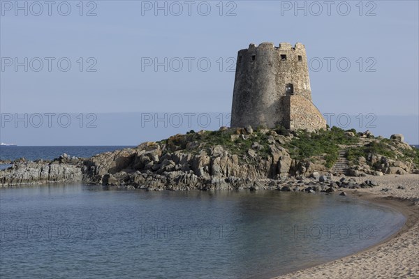 Beach with rocks at Torre di Bari Sardo