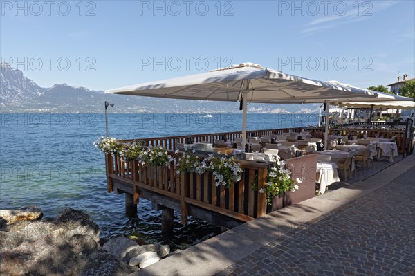 Restaurant terrace on the lakeshore