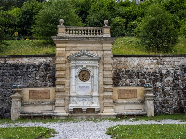 Monument to Carl Ritter von Ghega at Semmering railway station