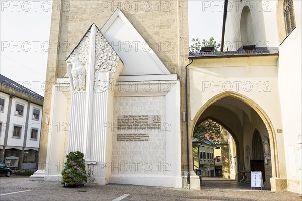 War memorial at the main parish church of Villach