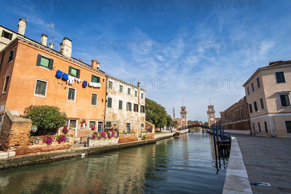 Residential buildings on the Rio dell'Arsenale canal