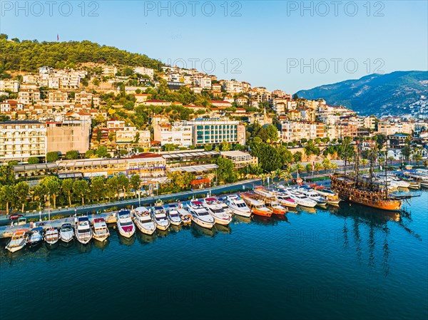 Sunrise over Marina from a drone