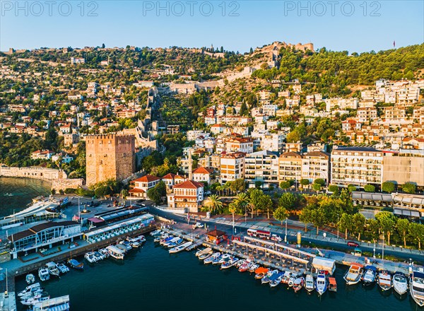 Sunrise over Marina from a drone