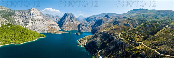 Panorama over GREEN CANYON from a drone