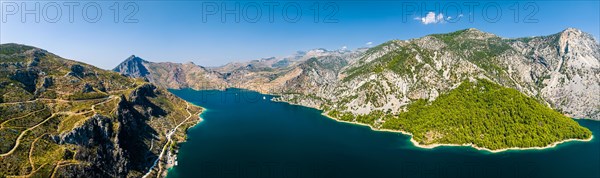 Panorama over GREEN CANYON from a drone