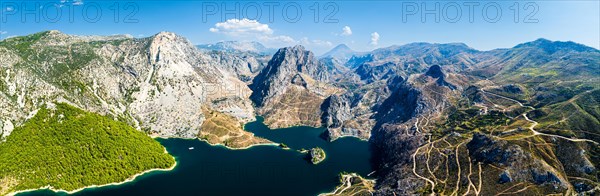 Panorama over GREEN CANYON from a drone