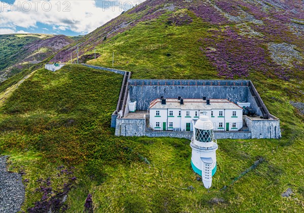 The Lighthouse Keepers Cottage from a drone