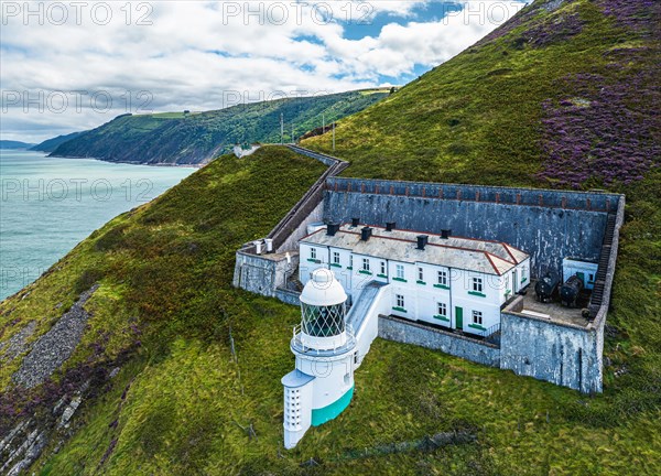 The Lighthouse Keepers Cottage from a drone