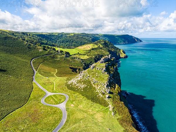 Valley of Rocks from a drone