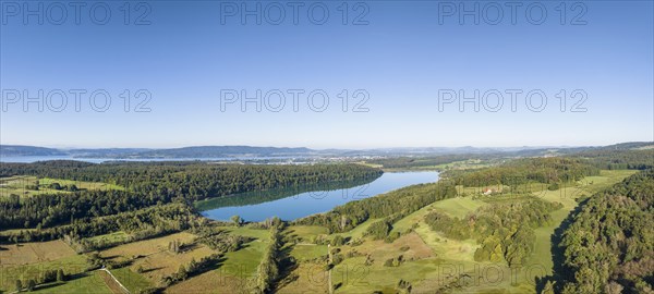 Aerial panorama of Mindelsee