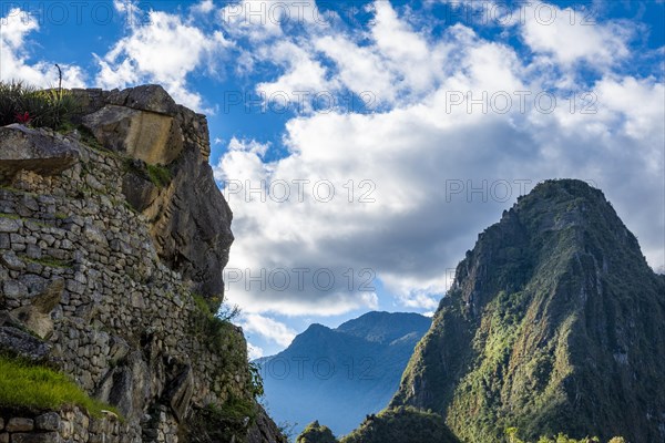 A view of Machu Picchu ruins