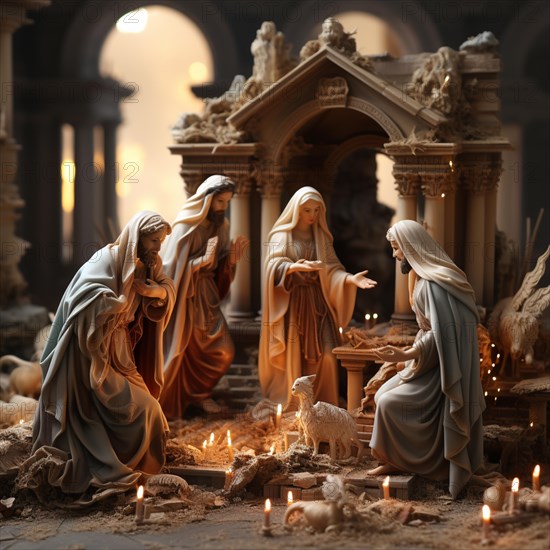 Christmas nativity scene