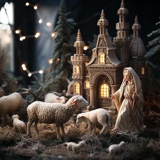 Christmas nativity scene