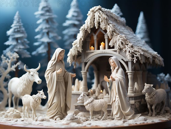 Christmas nativity scene