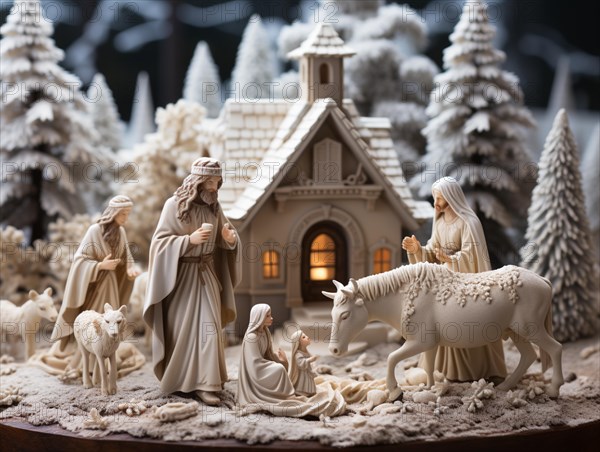 Christmas nativity scene