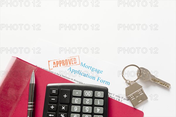 Approved mortgage house key