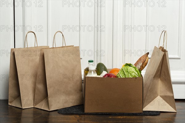 Bags vegetable box mat