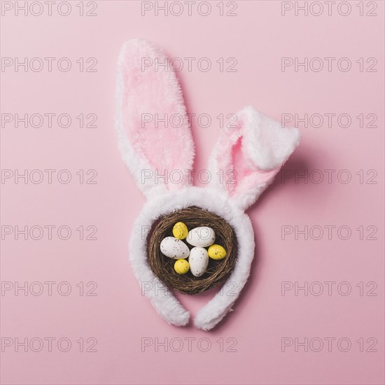 Bunny ears nest pink