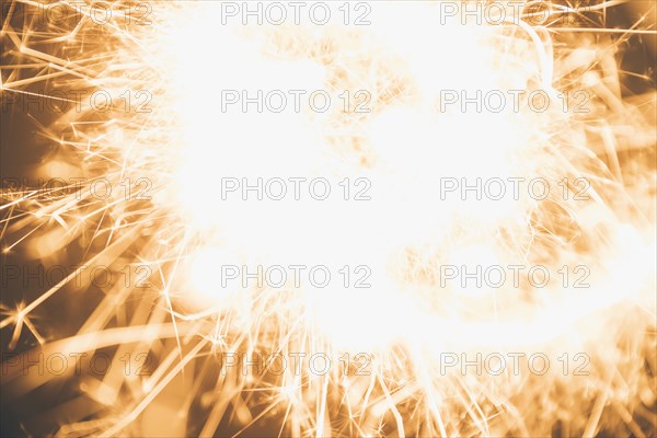 Close up abstract burning sparkler