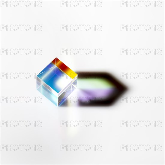 Colorful light rays prism abstract concept