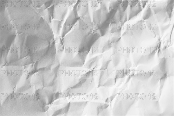 Copy space crumpled white paper