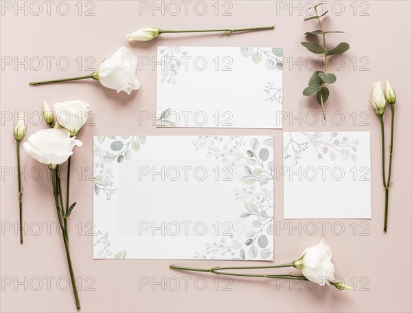 Flowers wedding invitation