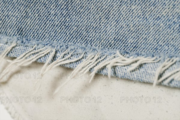 Light blue jeans close up