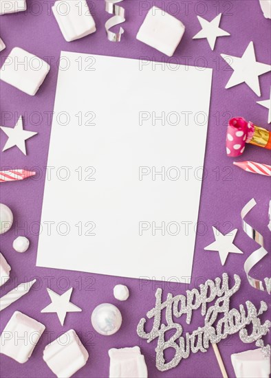 Modern birthday composition with elegant style