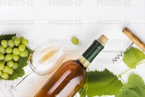 Oblique brandy wine vines concept