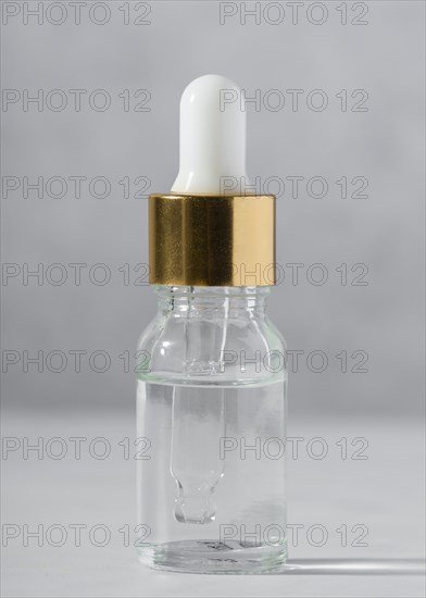 Serum bottle natural medicine concept