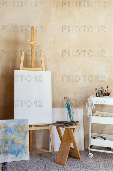 Studio with props painting