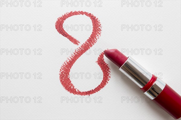 Top view lipstick women s day