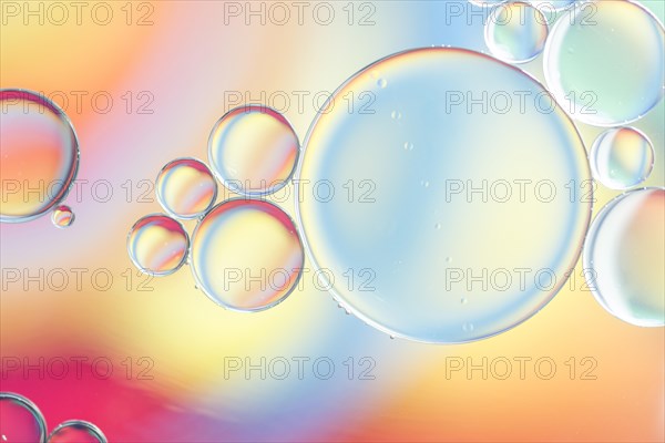 Various multicolored abstract bubbles texture
