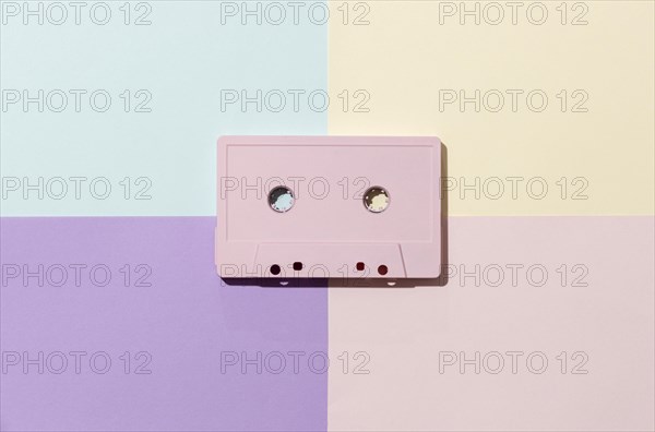 Vintage cassette tape arrangement