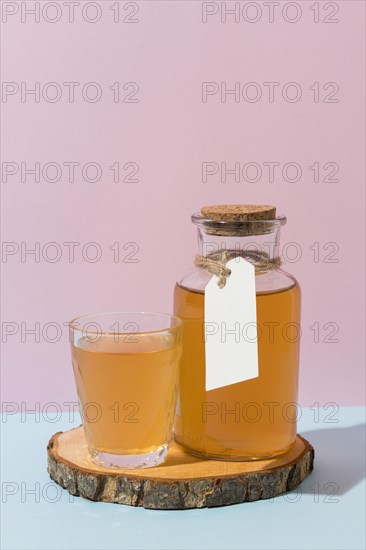 Assortment with delicious kombucha drink