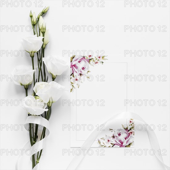 Elegant cotton branches table