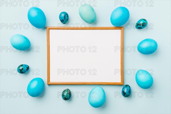 Frame blue set easter eggs