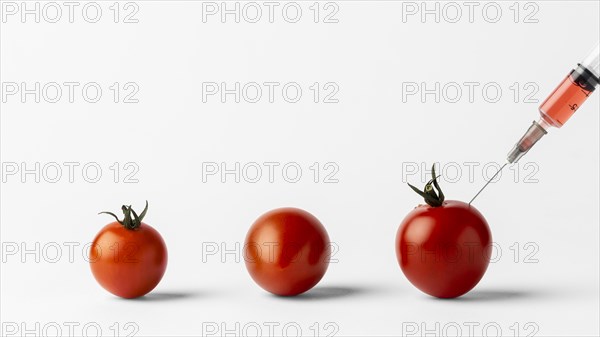 Gmo chemical modified food cherry tomatoes