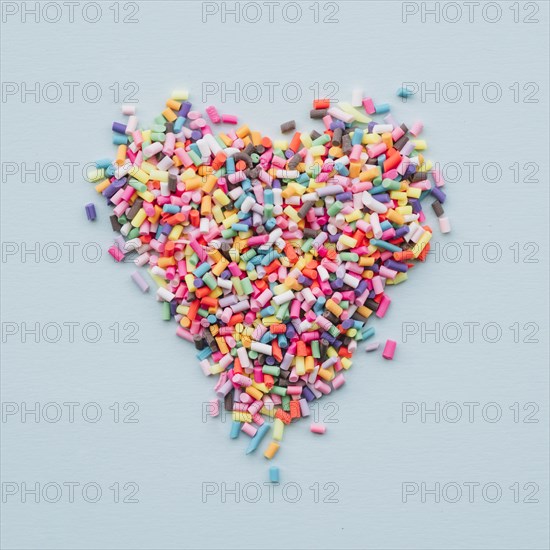 Heart different bright sweets