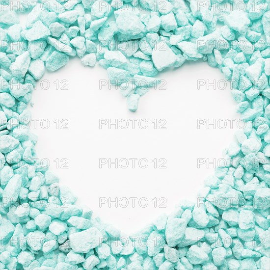 Heart turquoise stones