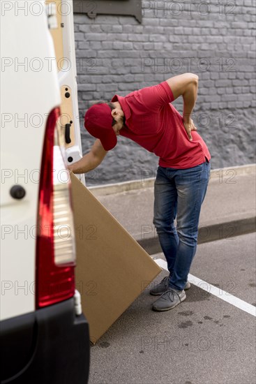 Man with back pain