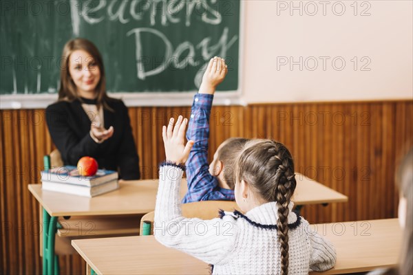 Pupils ready answering