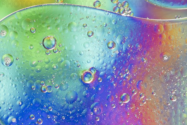 Rainbow colourful bubbles texture