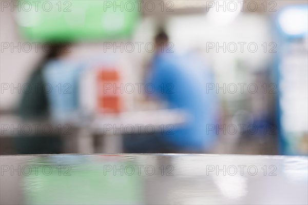 Shiny table cafeteria