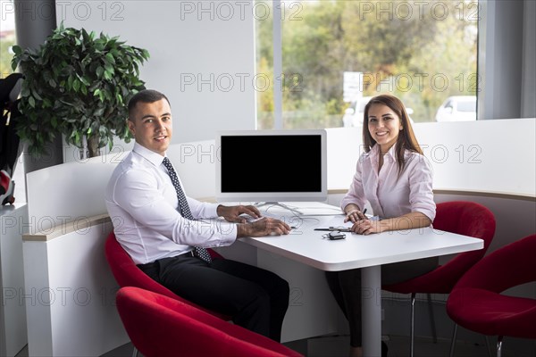 Smiley dealers car sellers office