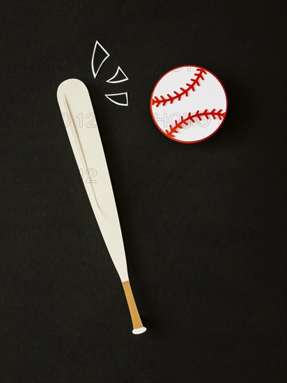 Top view baseball bat