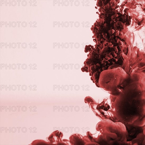 Beautiful dark red cloud ink